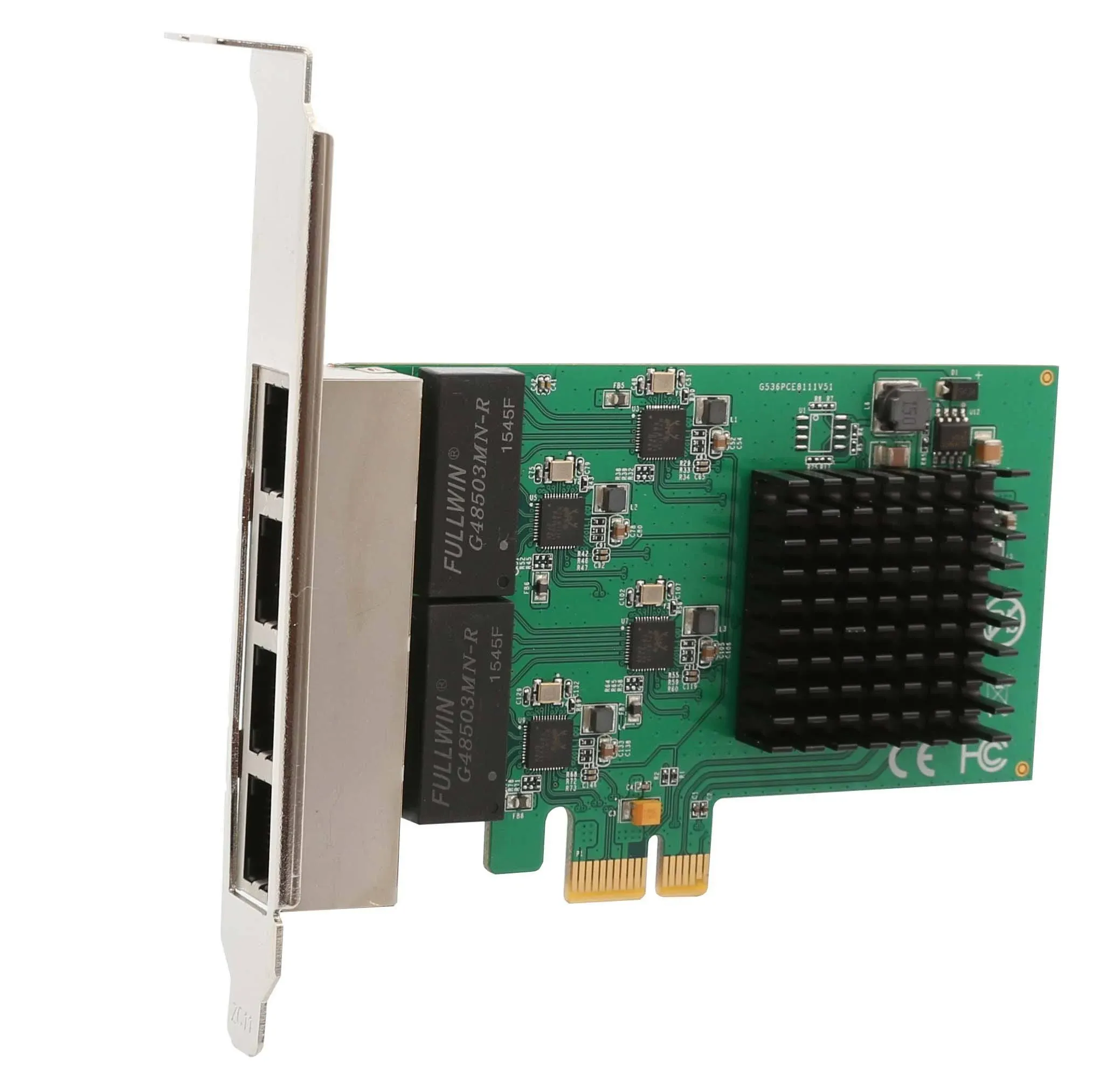 Syba Si Pex24042 4 Port Gigabit Ethernet PCI E X1 Network Interface Card