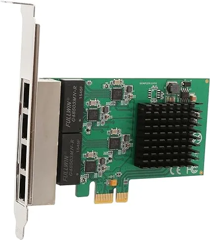 SYBA MULTIMEDIA 4 Port Gigabit Ethernet PCI-e X1 Network Interface Card (SI-PEX24042)