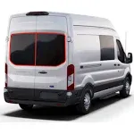 VanEssentials Ford Transit Rear Door Window Covers