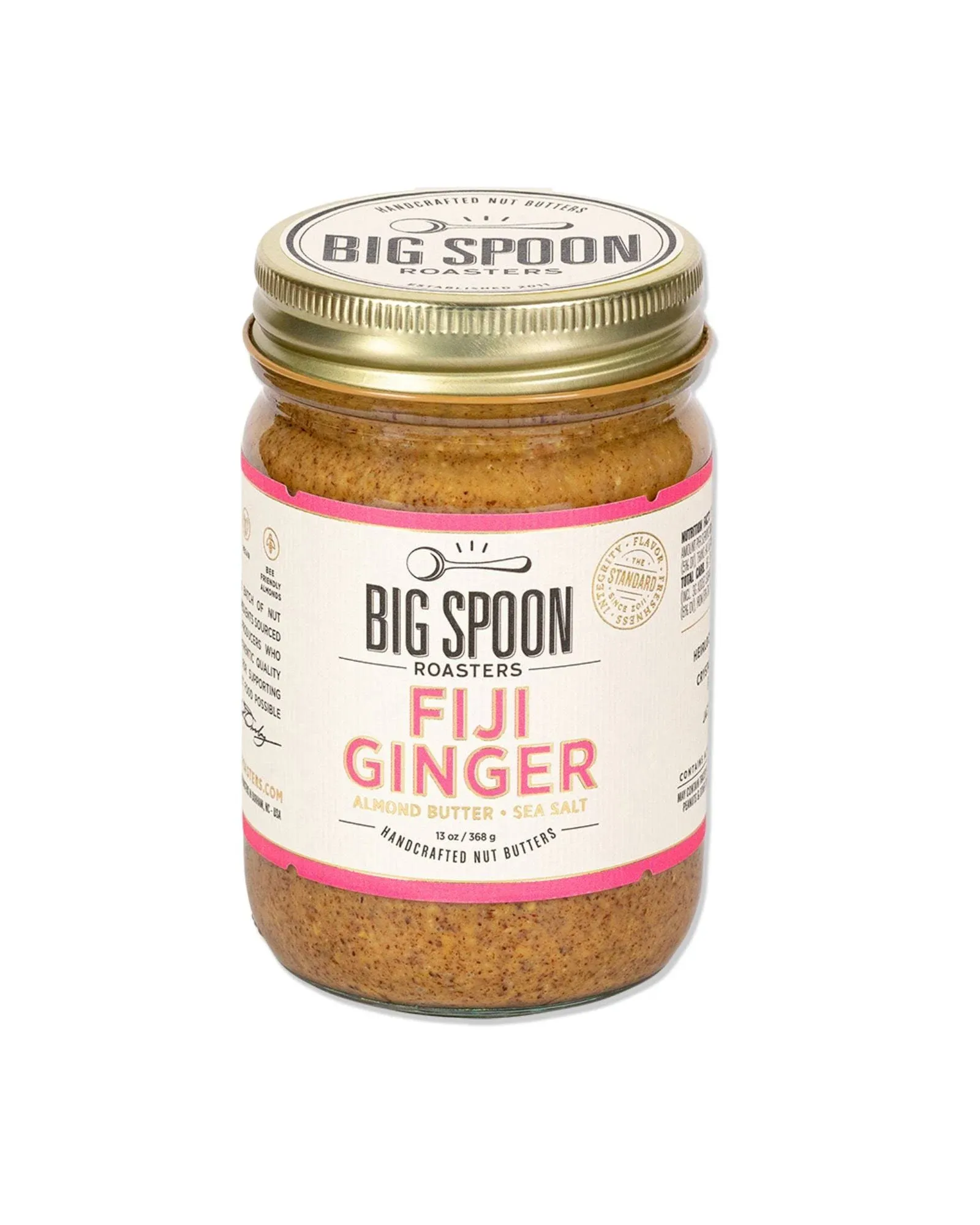 Big Spoon Roasters - Fiji Ginger Almond Butter with Sea Salt, 13oz (368g)