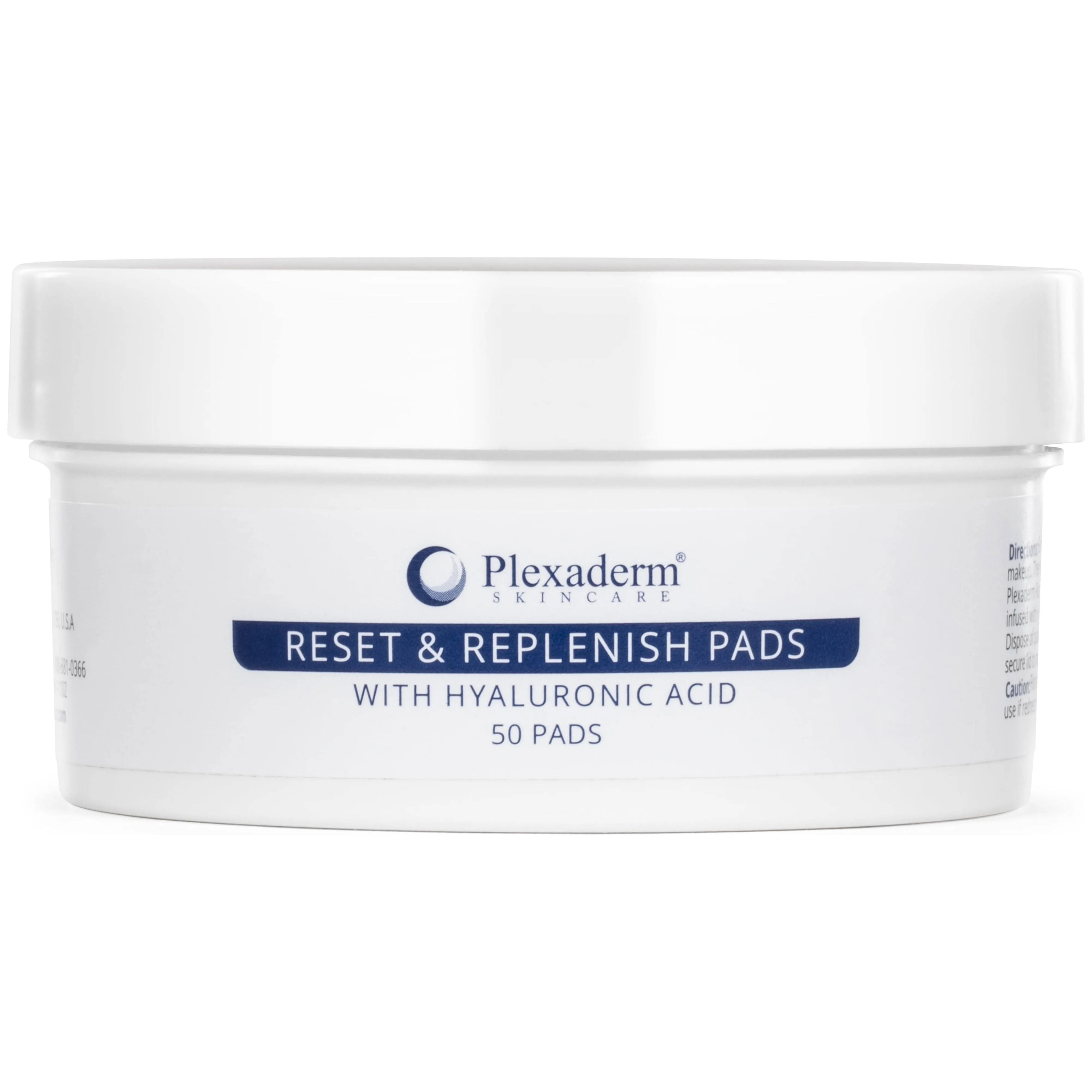 Plexaderm Reset & Replenish Pads with Hyaluronic Acid - 50 Each