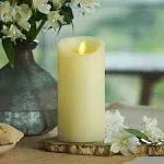 Luminara Real-Flame Effect Pillar Candle, Ivory