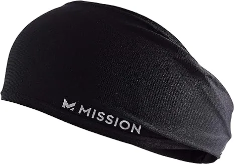 Mission Cooling Tapered Headband - Black - OS