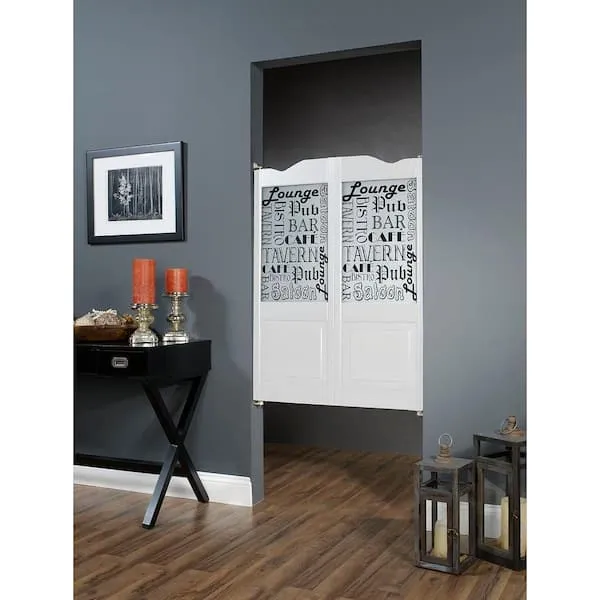 30 Inch x 42 Inch Unfinished Tavern Door Black 30x42