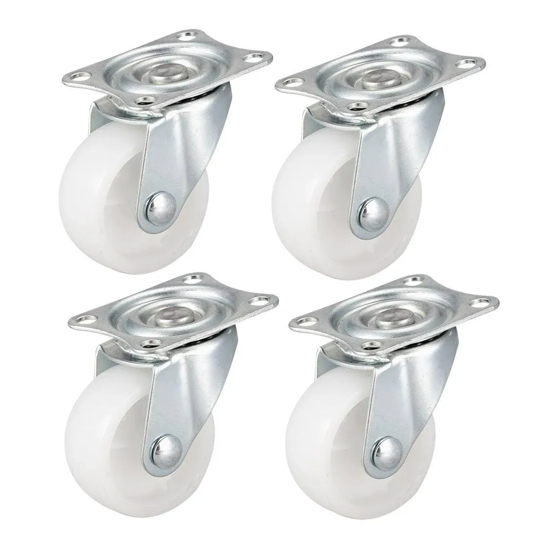 2 inch Swivel Caster Wheels PP 360 Degree Top Plate Mounted Caster Wheel 66lb ...