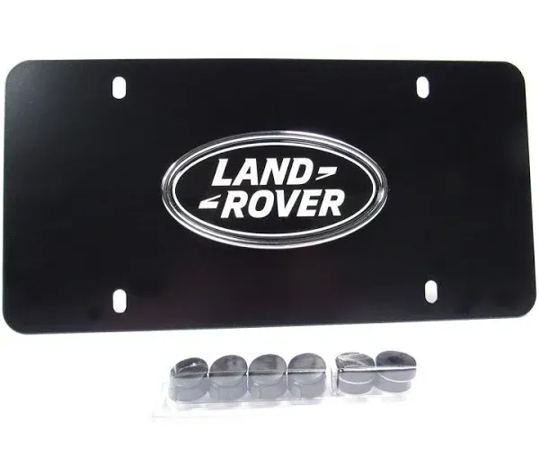 Genuine Land Rover License Plate Matte Black Finish at MechanicSurplus.com