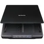 Epson Perfection V39 Color Photo & Document Scanner with Scan-To-Cloud & 4800 Optical Resolution, Black