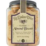 La Dolce Vita Classic Almond  Italian Biscotti 34 Ounce Container 2 Count