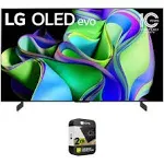 LG OLED65C3PUA OLED evo C3 65 Inch HDR 4K Smart OLED TV (2023) + Deco Gear 4K HDMI 2.0 Cable w/Pure Copper Conductors x2 & CPS Exclusive 26 Month Protection Pack Bundle (BEACH-CPS-262000)