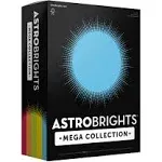 Astrobrights Mega Collection Colored Cardstock Frosty 5-Color Assortment 320 Sheets