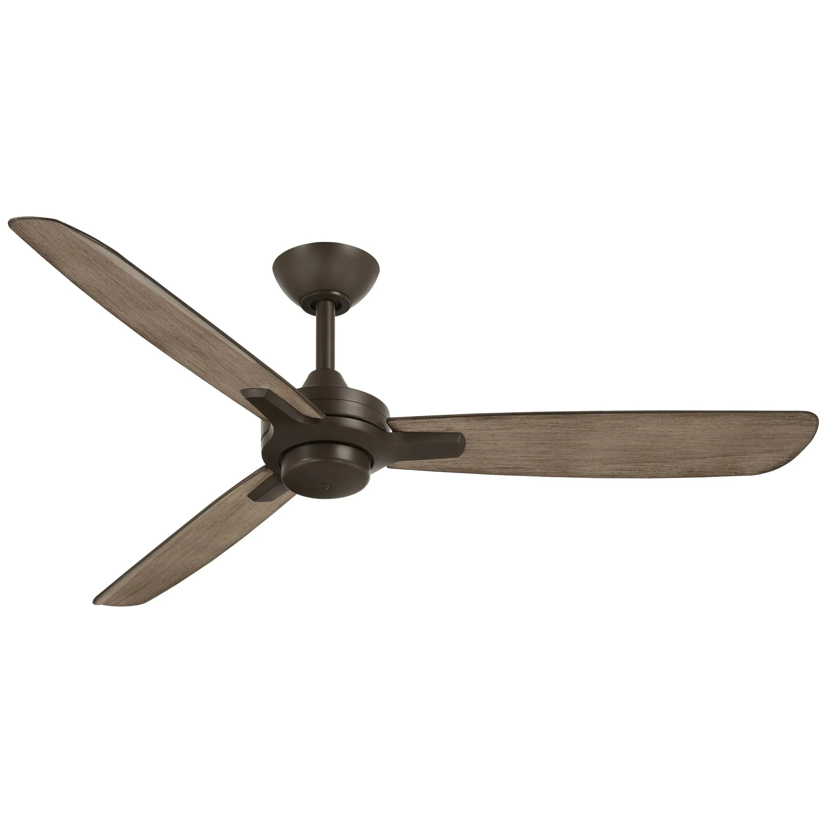 Minka-Aire F727-orb/sg Rudolph Protruding Mount Farmhouse Style Ceiling Fan, Oil-Rubbed Bronze Finish with Three Seashore Grey Blades