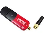 Sena USB Bluetooth Adapter 300m Working Dist, UD100-G03 (300m Working Dist. Exchangeable Antenna, Bluesoleil Driver (Works with Microsoft Bluetooth Driver)), red, Black