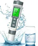 Digital pH/TDS Meter with ATC pH Tester, 3 in 1 pH TDS Temp 0.01 Resolution H...