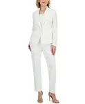 Le Suit Women's One-Button Crepe Pantsuit