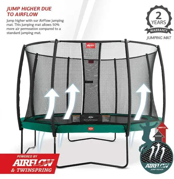 Berg sports champion trampoline inground 11ft green New