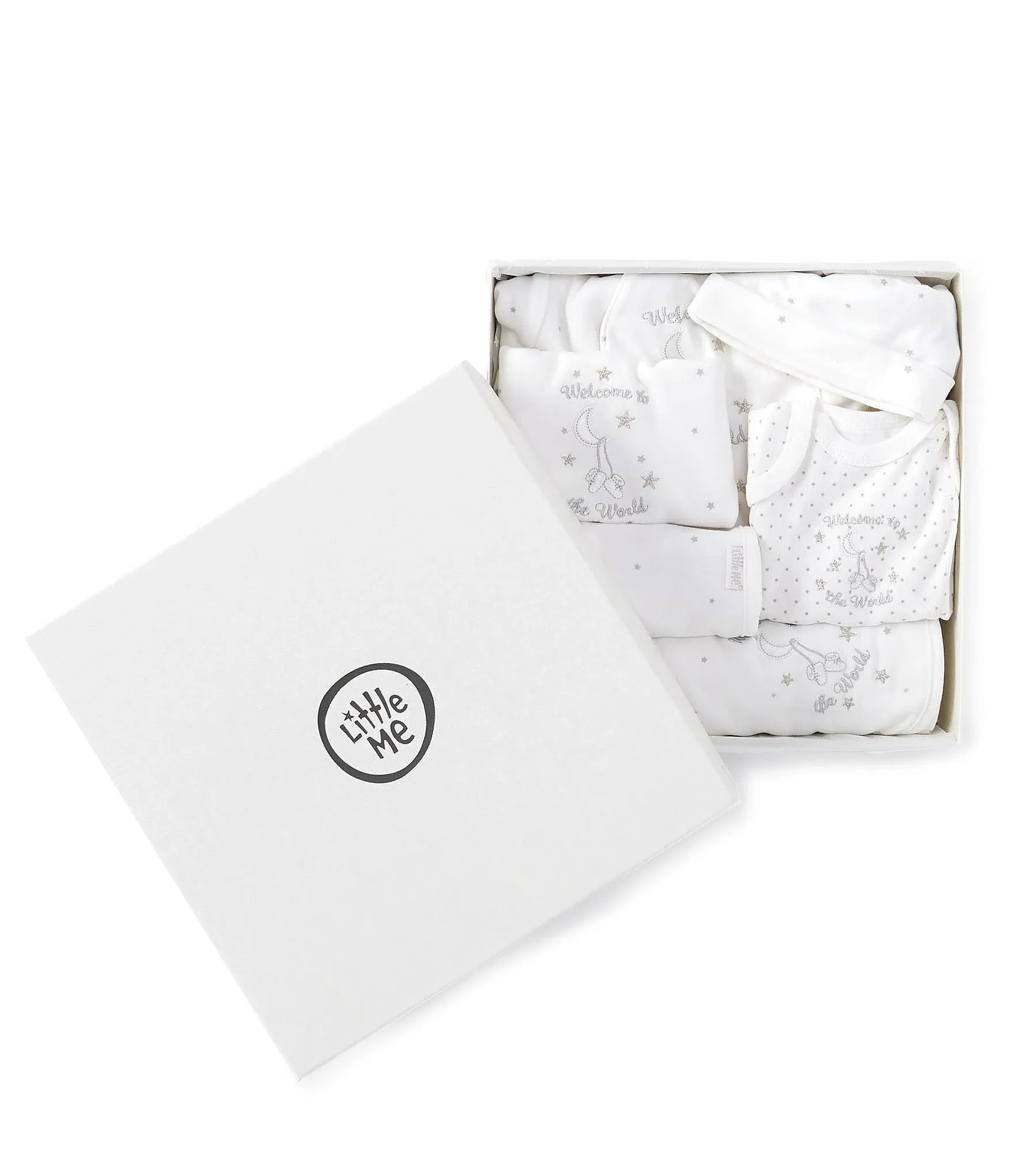 Little Me Welcome to The World Gift Box Set White Newborn