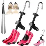 High Heel Shoe Stretcher, Pair 4-Way Shoe Expander Widener Shoe Tree Extender...