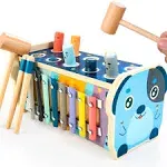 KIDWILL Wooden Hammering Pounding Toy