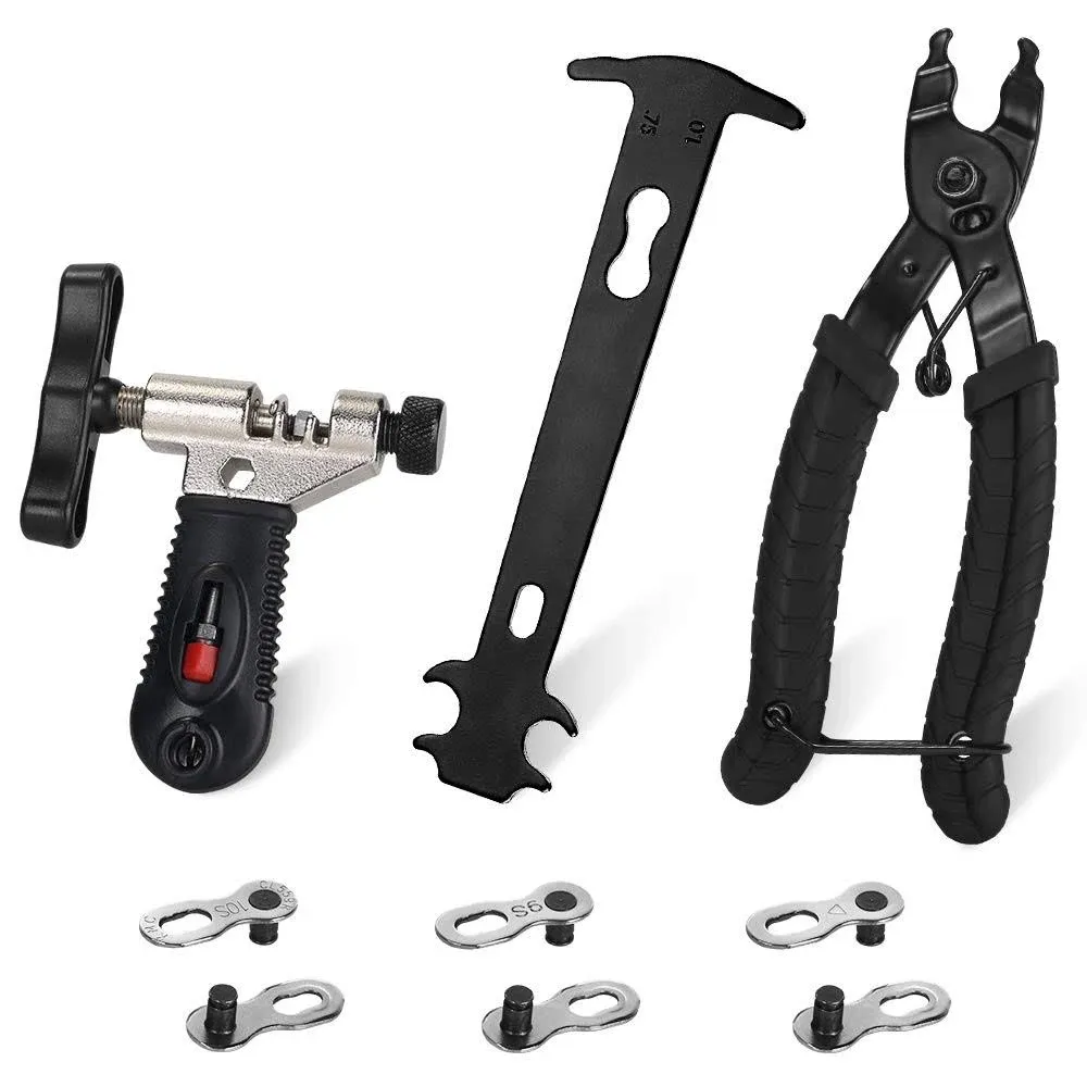 WOTOW Bike Chain Repair Tool Kit Set, Cycling Bicycle Chain Breaker Splitter ...