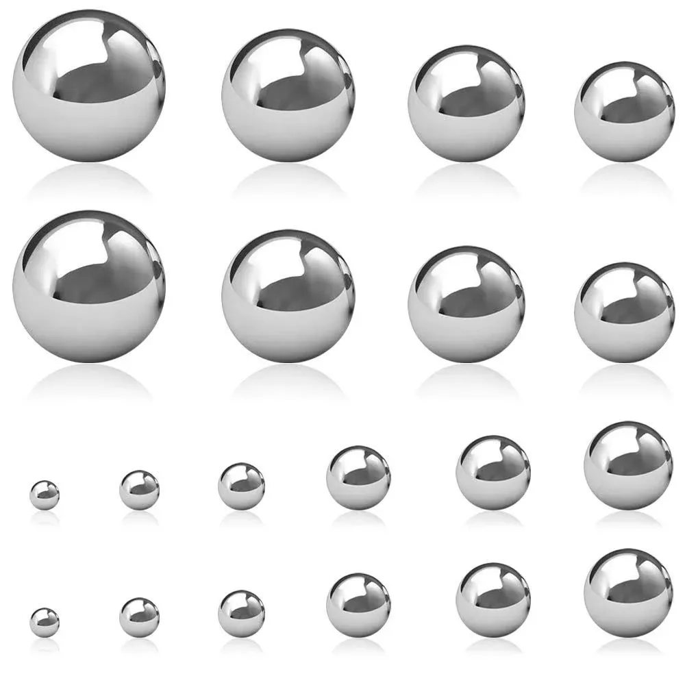 20 Pieces Coin Ring Making Forging Balls,Findtop Stainless Steel Balls Assortmen