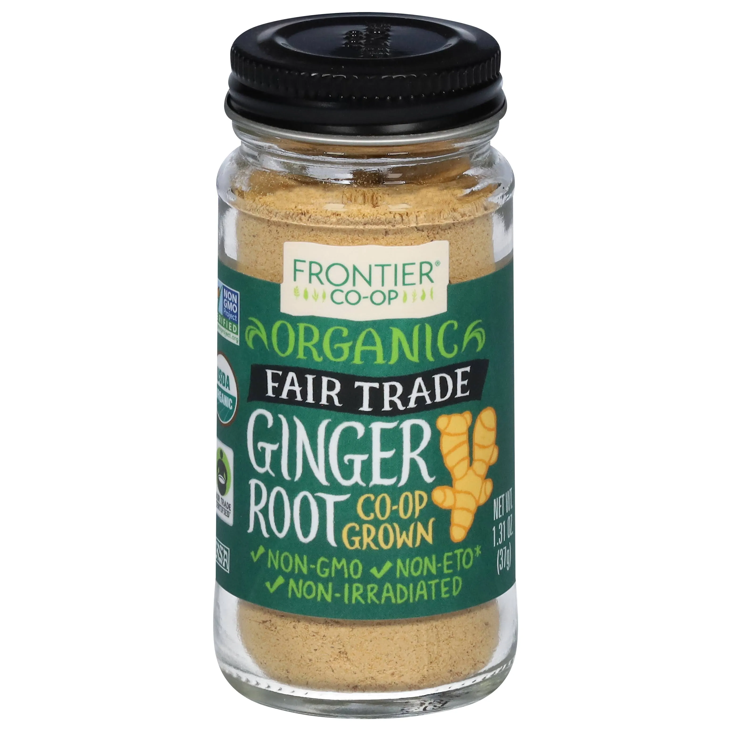 Frontier Organic Ginger Root, Ground - 1.31 oz jar