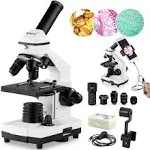 BEBANG 100X-2000X Microscopes for Kids Students Adults, with Microscope Slides Set, Phone Adapter, Powerful Biological Microscopes for