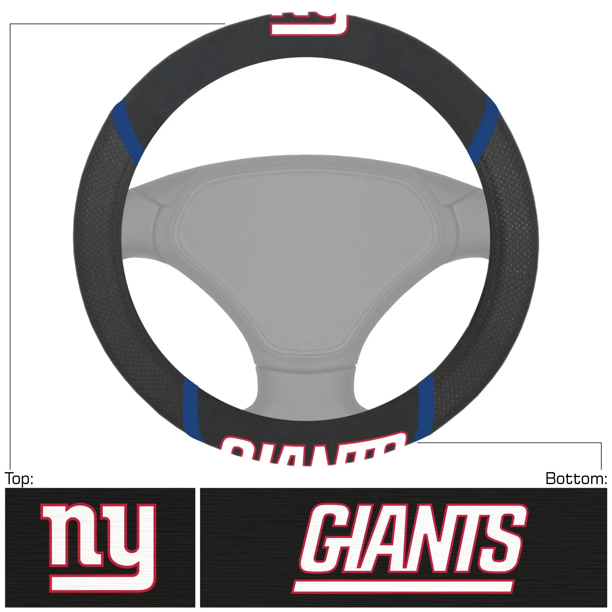 New York Giants Steering Wheel Cover