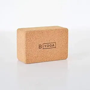 B Yoga Cork Yoga Block 3 Inch