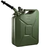 Wavian 3008 Authentic Carb Fuel Jerry Can with Spout, Green, 5.3 Gallon