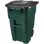 Rubbermaid 1829411 50 Gal Square Green Trash Can