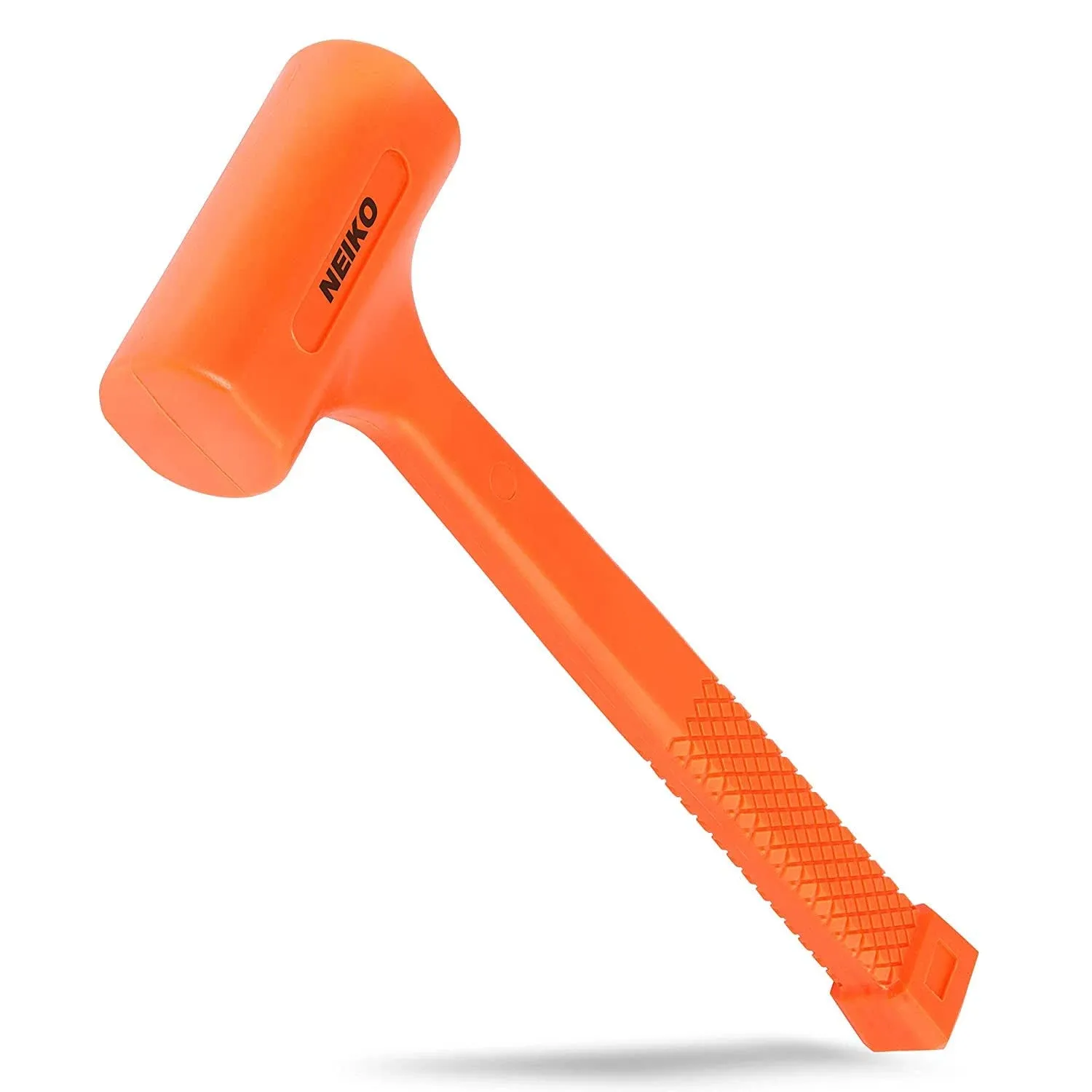 02847A 2 LB Dead Blow Hammer, Neon Orange | Unibody Molded | Checkered Grip |...