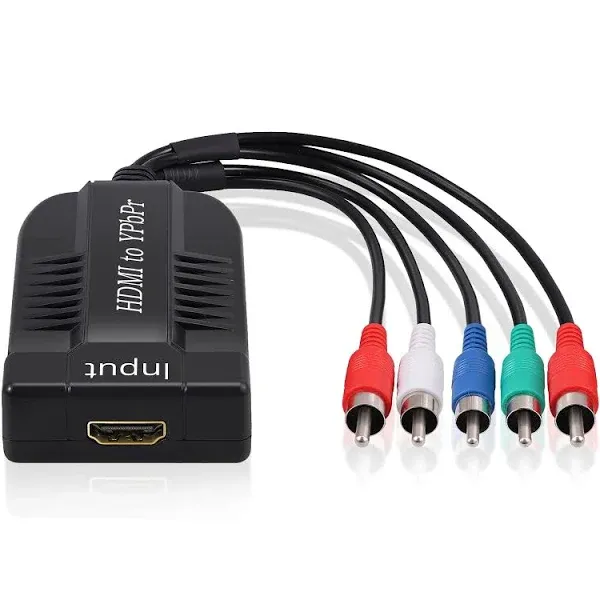 LiNKFOR 1080P HDMI to Component Converter Scaler, HDMI Input to YPbPr Convert HDMI to Component, Only HDMI to YPbPr Adapter for HDTV Box PC PS3 Roku Blu-Ray DVD (NOT Component to HDMI)