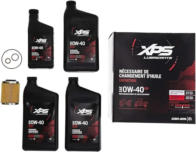 Can-AM New OEM XPS Engine Oil Change Kit 4T OW-40 Rotax 450 cc & Lower, 779257