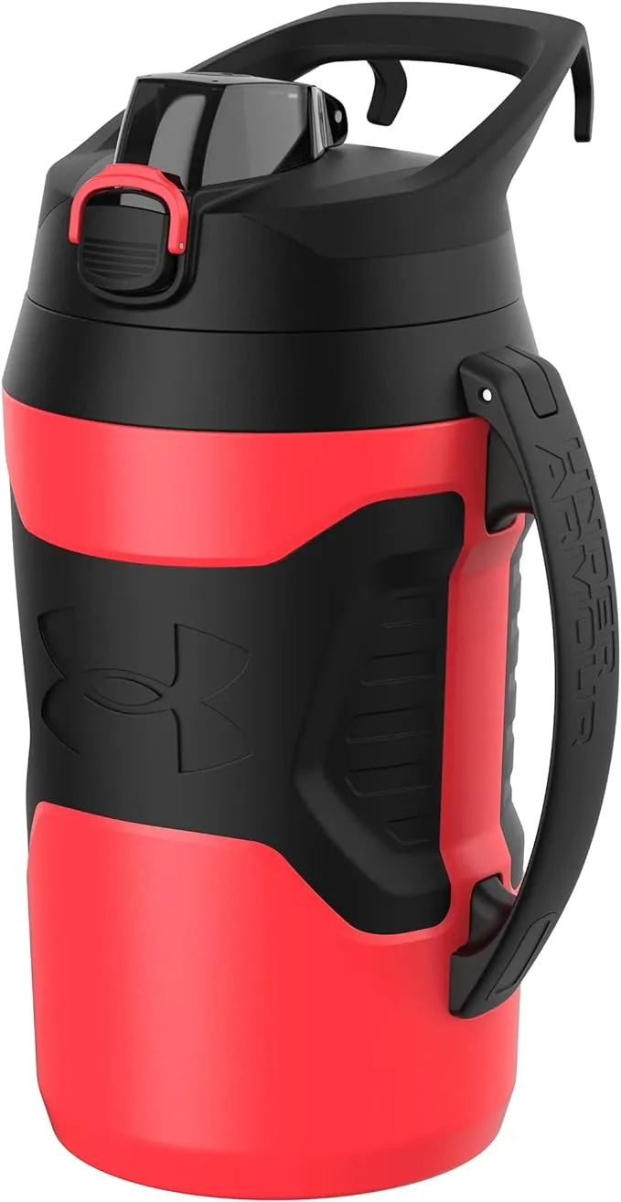 UNDER ARMOUR Playmaker Sport Jug, Water Bottle with Handle, Foam Insulated & Leak Resistant, 64oz