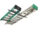 StoreYourBoard Double Ladder Ceiling Rack, Hi Port 2 Garage Storage and Organizer, Hanger Mount