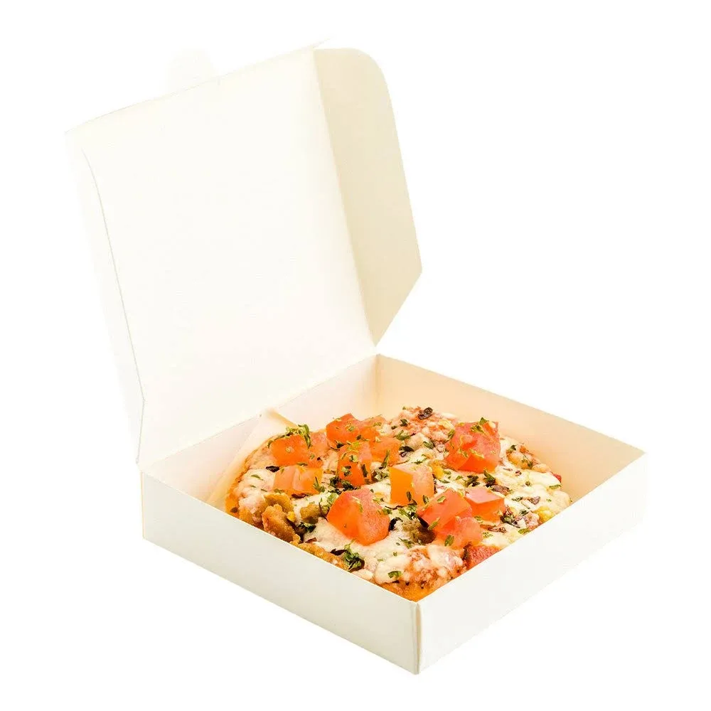 Restaurantware 3.5 x 3.5 x 0.8 inch Pizza Boxes, 100 Disposable Small Pizza Boxes ...