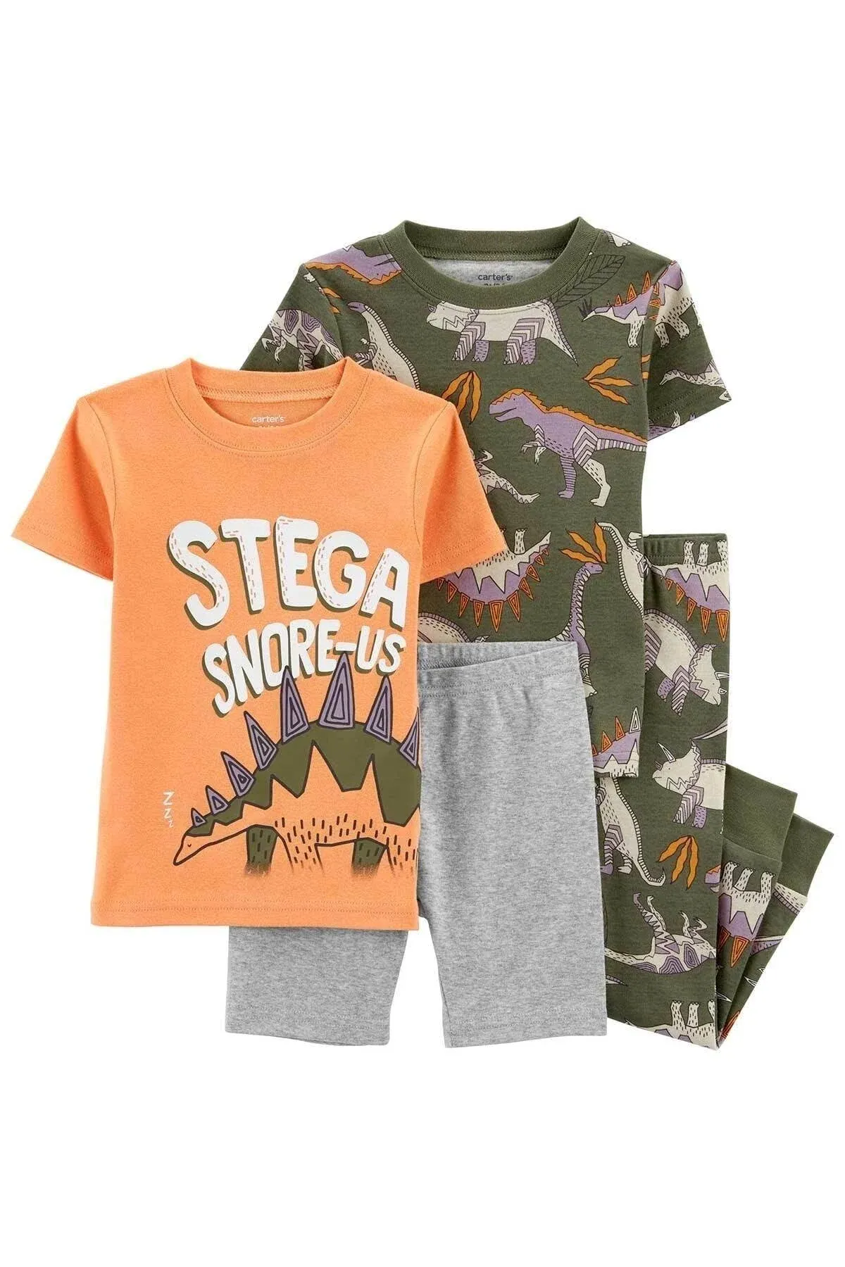 Carter&#039;s Size 18 Months DINOSAURS Short Sleeves SHORTS &amp; PANTS Pajama Set