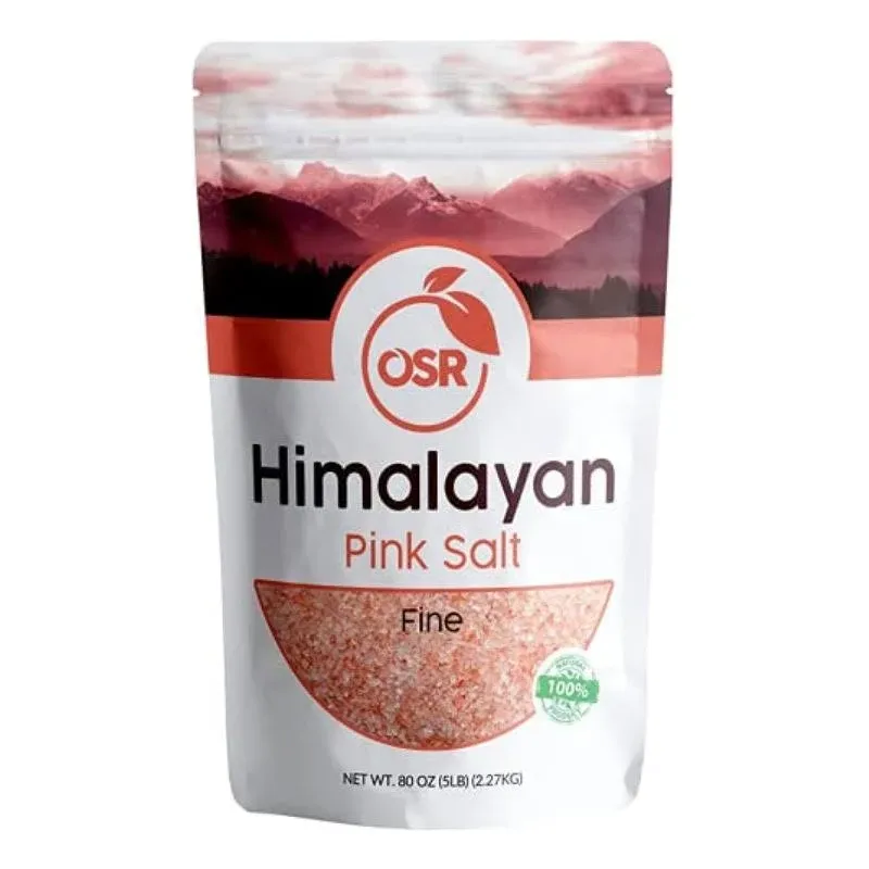 OSR Chef Himalayan Pink Salt | Fine 5 Lbs Bag (Pack of 1) | Hand Extracted at th