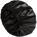 Satin Bonnet Silk Bonnet Sleep Cap For Women - Extra Large Reversible Adjustable Satin Cap Sleeping *