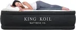 King Koil Luxury Air Mattress with Built-in High Speed Pump for Camping Home Guests