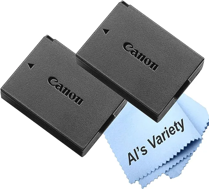 2-Pack Canon LP-E10 Lithium-Ion Battery Pack for Canon Eos Rebel T3, T5, T6, T7 (Bulk Packaging)