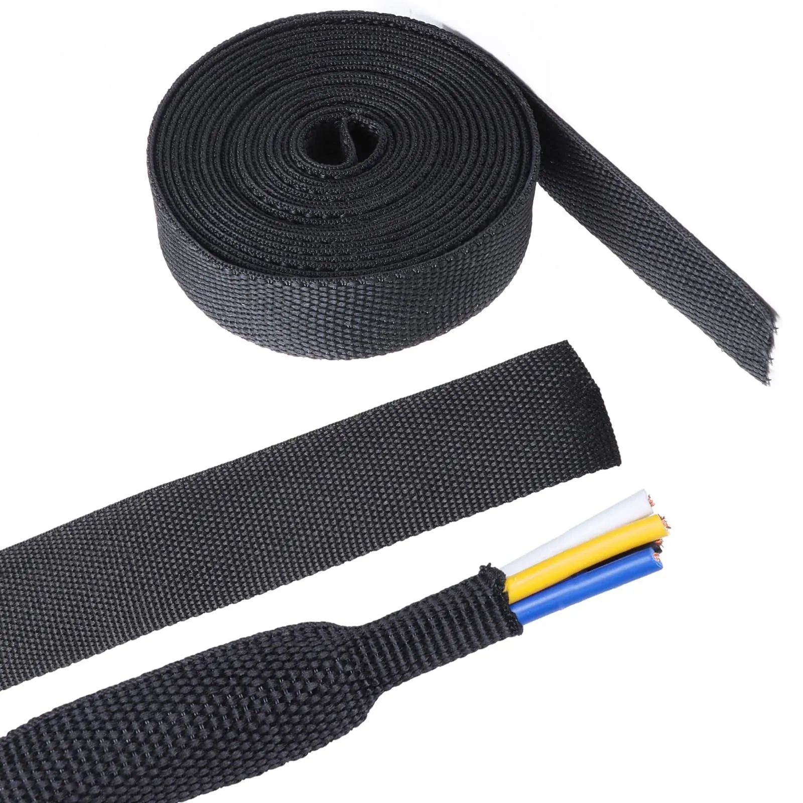 Sonoreboom 2 in 1 Heat Shrink Braided Sleeving Fabric Tubing