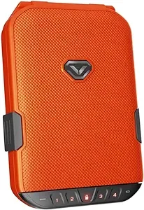 VAULTEK LifePod Secure Waterproof Travel Case Rugged Electronic Lock Box Travel Organizer Portable Handgun Case with Backlit Keypad (Rush Orange)VAULTEK LifePod Secure Waterproof Travel Case Rug…