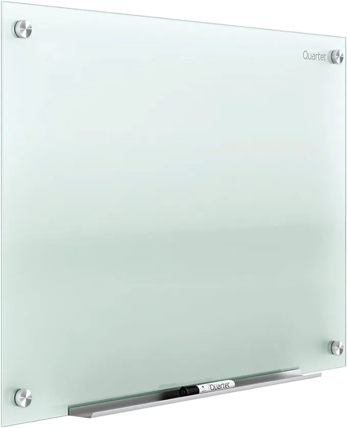 Quartet 96" x 48" Infinity Glass Marker Board, Frosted