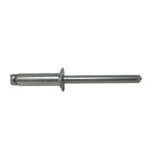 1/8" Diamater X .188-.250 Grip Range - Aluminum Blind Rivet - Countersunk Head - Plain Finish - (Pack of 100 Pieces)