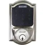 Schlage BE469ZPVCAM619 Satin Nickel Connect Camelot Touchscreen