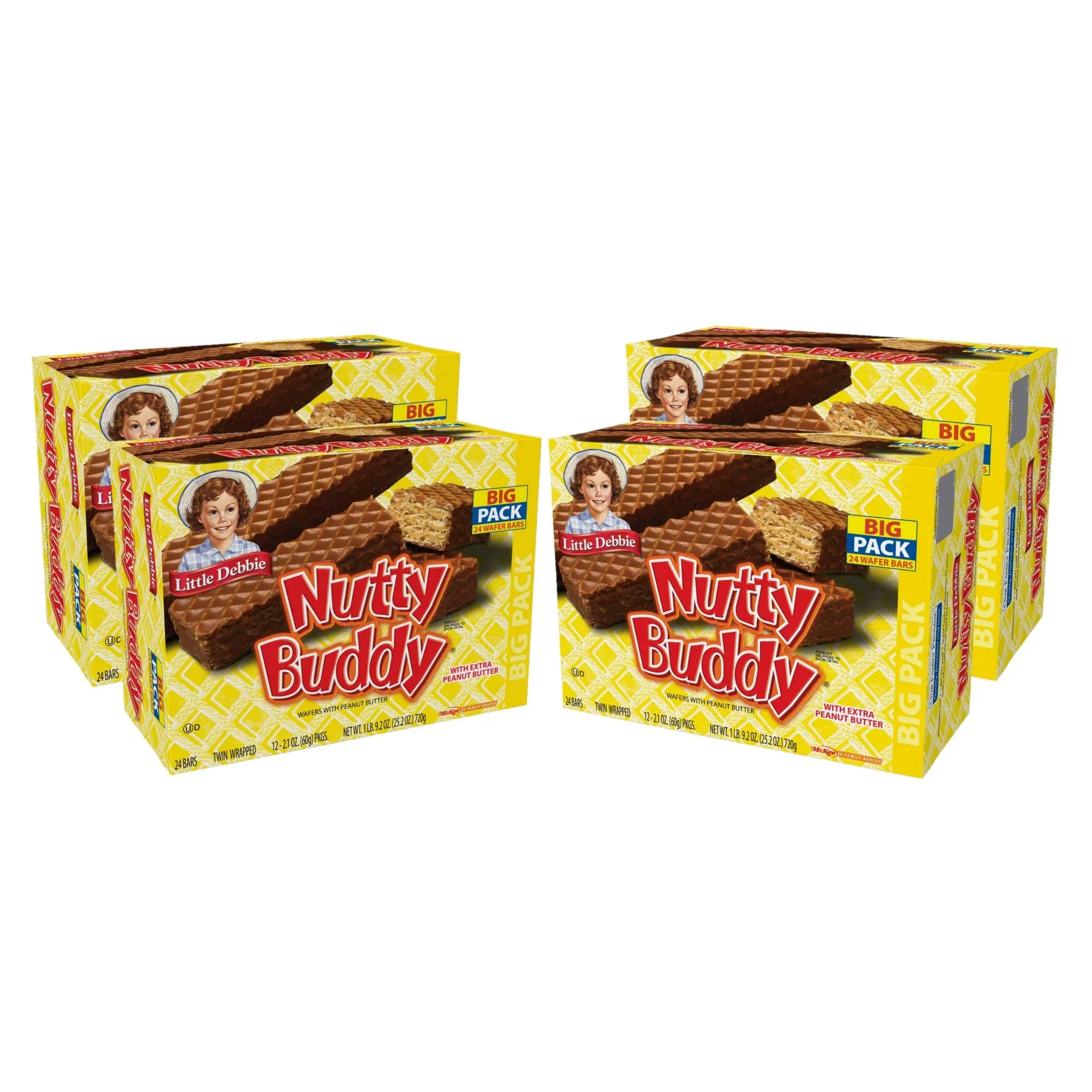 Little Debbie Nutty Bars Big Pack, 4 BoxesLittle Debbie Nutty Bars Big Pack, 4 Boxes