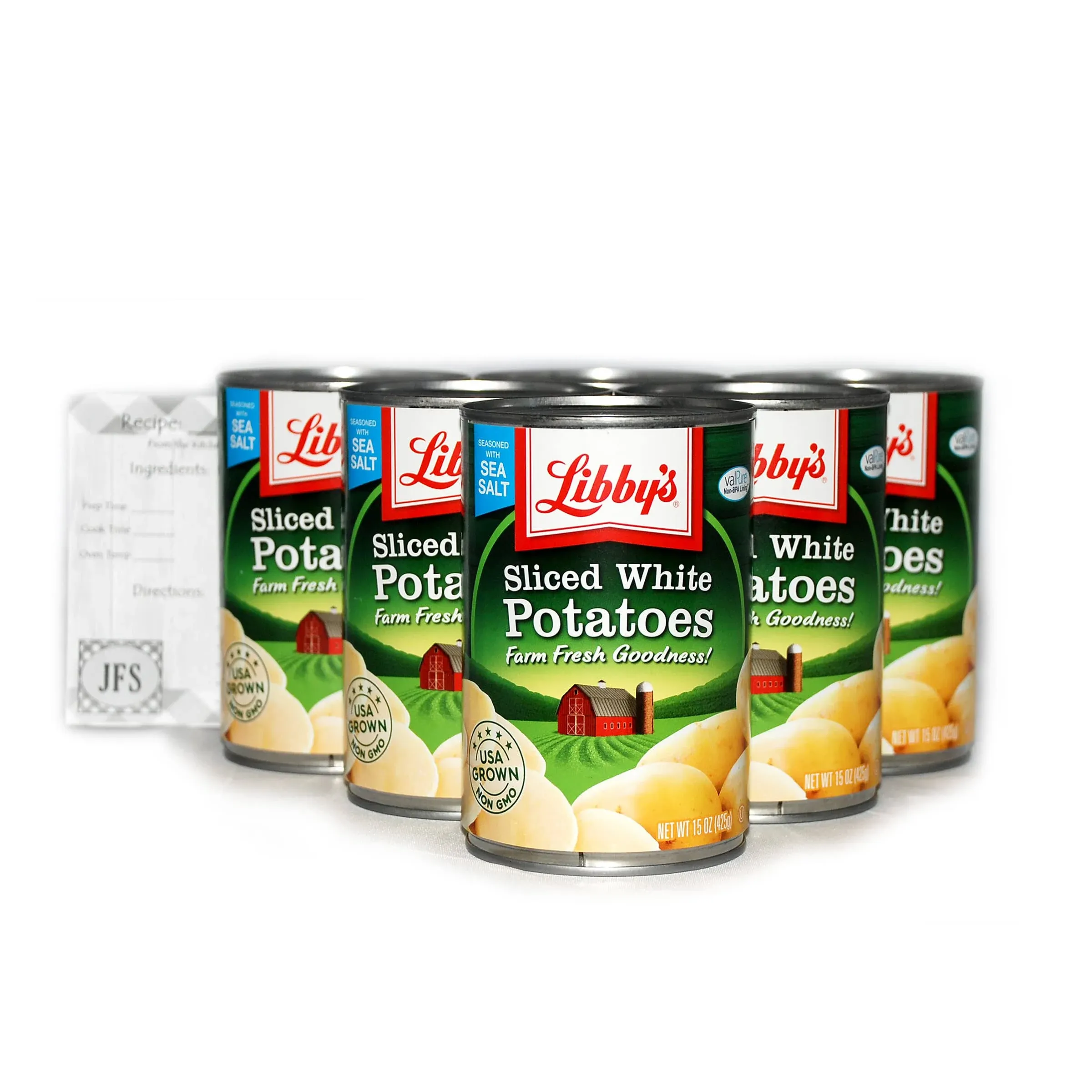 JFS Libbys Sliced Potatoes Bundle 6 x 15 Oz Cans of Libbys White Sliced Potatoes