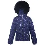 Girls' Heavyweight Puffer Jacket Bubble Coat | Rokka&Rolla Xs (4-5) / Astral Aura