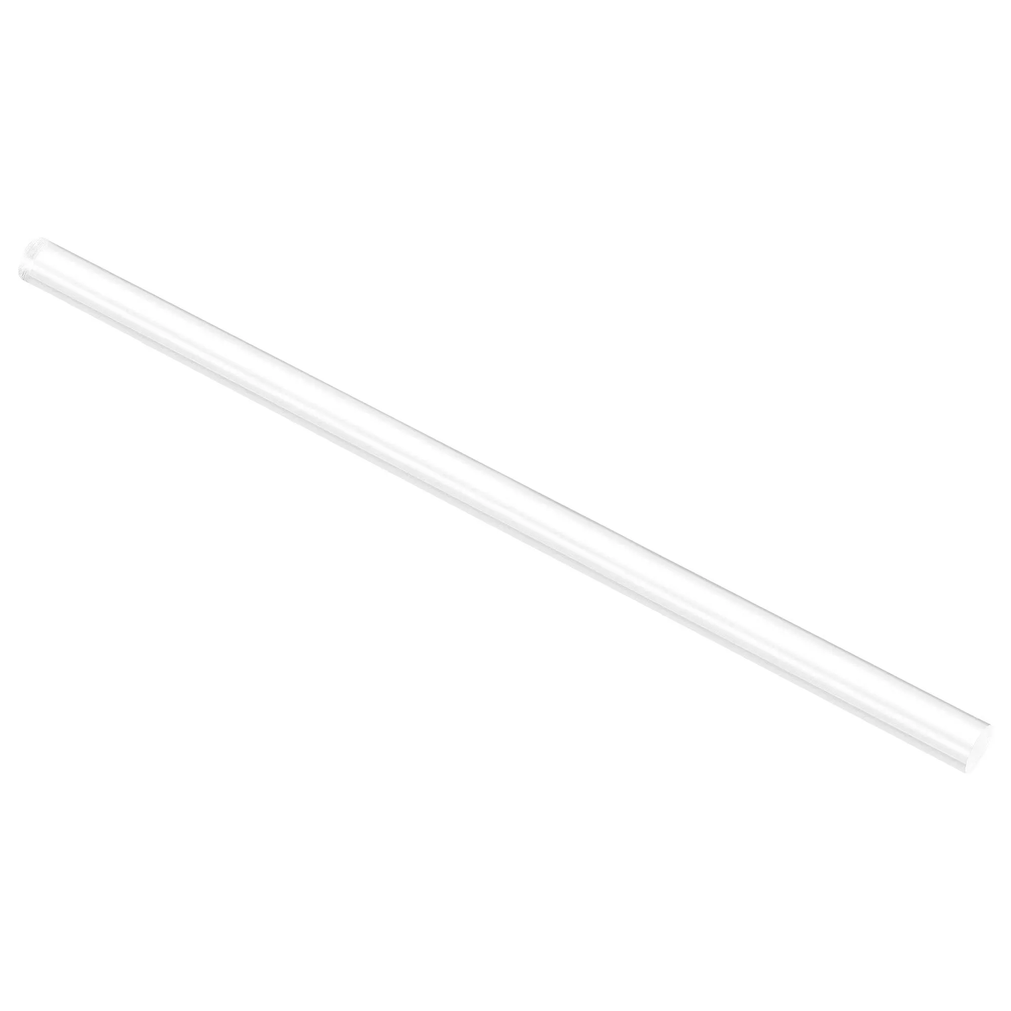 Unique Bargains Acrylic Round Rod, Clear,1/2" Diameter,12-1/4" Length, Solid ...